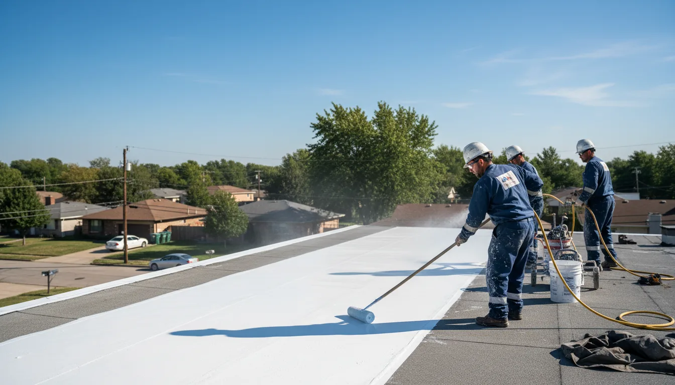 Commercial roof coating in Sterling, KS near me